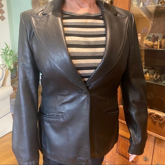 Anne Klein Leather Jacket - Picture 4 of 15